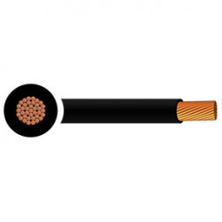 10mm² Cable - Negative (Black) - per metre